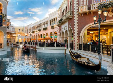 Gondola at The Venetian Hotel, Las Vegas, USA Stock Photo - Alamy