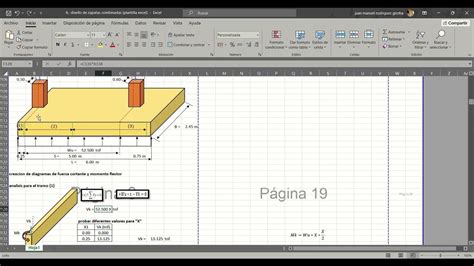 Plantilla Excel Diseño De Zapatas Combinadas Youtube