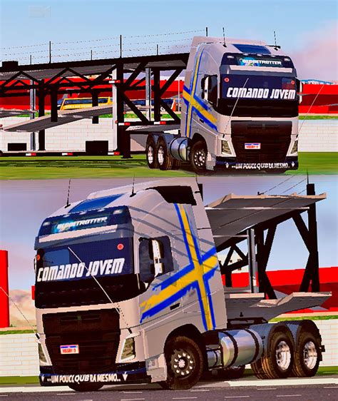 Skins Volvo Fh Qualificado Faixas Na Carreta Cegonha Rodrigo Games