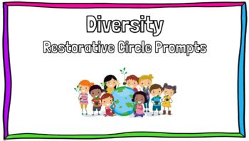 Restorative Circle Prompts Diversity By Miss Amazing TPT