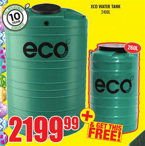 Eco Water Tank 2400L Offer At Boxer Build