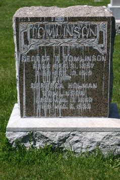 Rebecca Holman Tomlinson Memorial Find A Grave