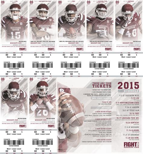 Mississippi State Football Season Tickets on Behance