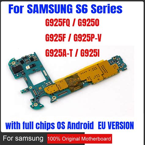 Original Unlocked For Galaxy S6 G925P G925V G925A G925T G9250 Mainboard