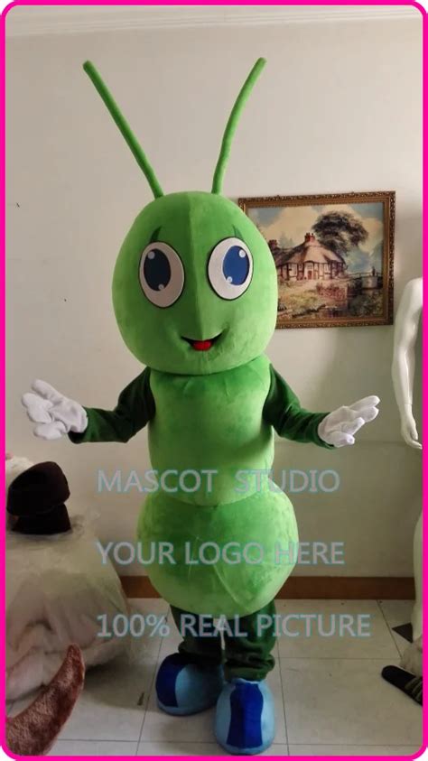 Mascot Green Ant Mascot Costume Custom Anime Cosplay Kits Mascotte Theme Fancy Dress Carnival