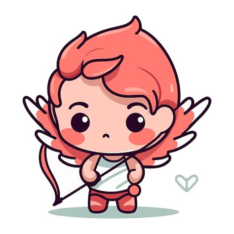 Personagem De Desenho Animado De Menino Cupido Ilustra O Vetorial Do