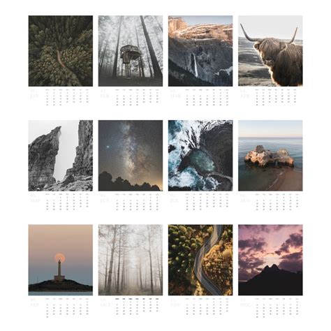 2024 Calendar 2024 Travel Calendar Monthly Calendar Travel Wall