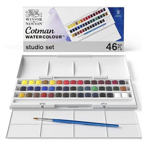 Estojo Aquarela Cotman Studio C Cores Winsor Newton A Casa Das