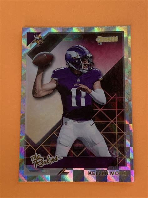 2021 Panini Donruss Kellen Mond The Rookies Tr Kmo Minnesota Vikings