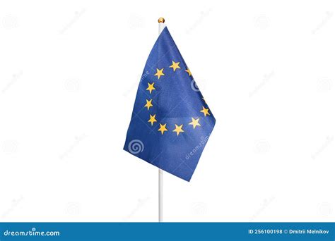 European Union Flag Eu Flag Isolated On The White Stock Photo Image