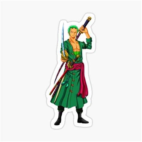 Roronoa Zoro Sticker For Sale By Salgado Redbubble