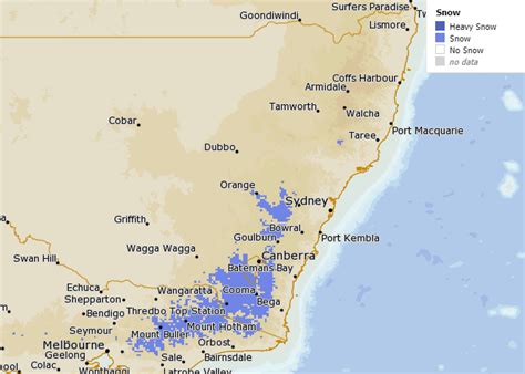 Bureau Of Meteorology New South Wales On Twitter Chance Of Snow In