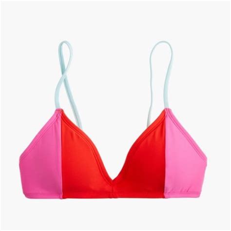 J Crew Swim J Crew Colorblock French Bikini Top Poshmark