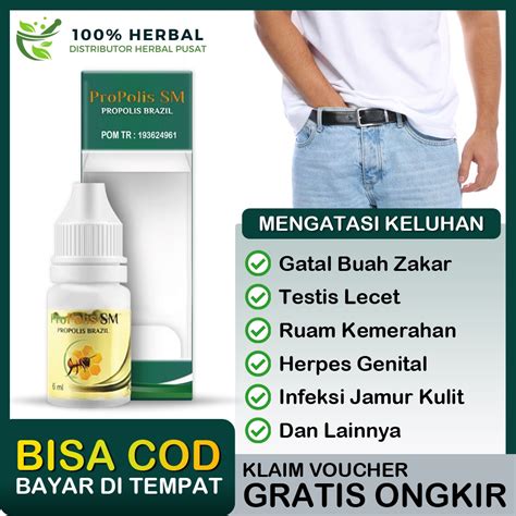 Jual Propolis Sm Obat Oles Gatal Kulit Buah Zakar Testis Lecet Perih