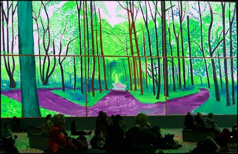 David Hockney Immersive Exhibition London I Just Returned Flickr