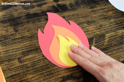 How To Make Construction Paper Fire Flames With Printable Template