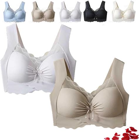 Shirem Women's Push-Up Vest Style All-in-One Bra,lace Silk Seamless Bra