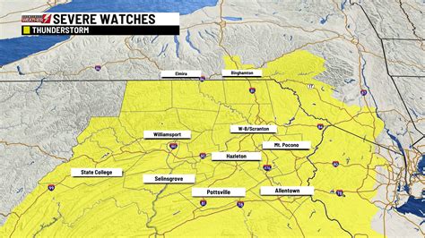 Severe thunderstorm watch issued across PA | Eyewitness News