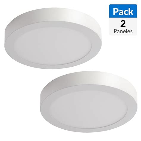 Pack 2 paneles Led sobrepuestos circulares 18W Luz Fría Sodimac Chile