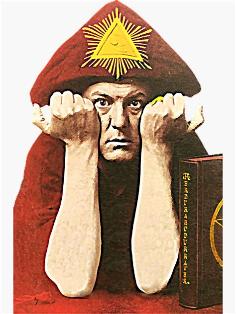 Aleister Crowley Vintage Occult Paganism Fan Art Sticker For Sale By