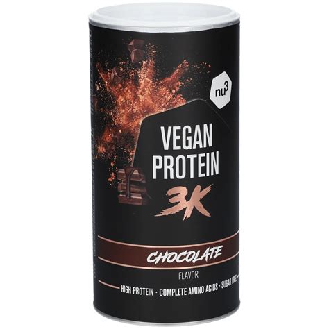 Nu3 Vegan Protein 3k Shake Schokolade 500 G Shop Apotheke