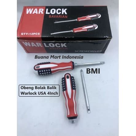 Jual Obeng Bolak Balik Warlock Gg Karet Magnet Plus Minus Obeng Bb