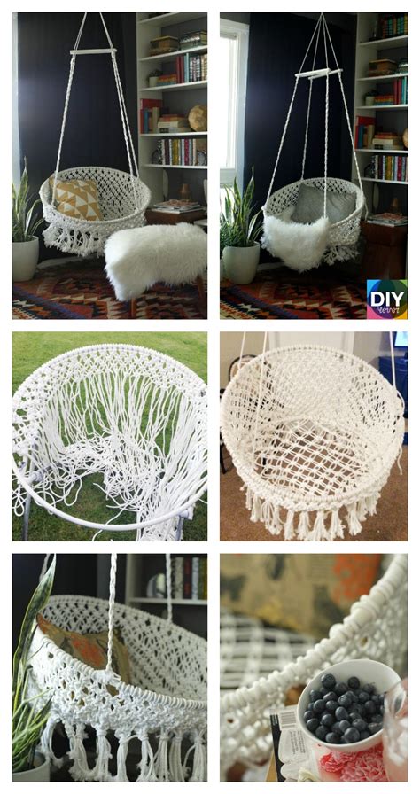 Diy Hanging Macrame Chair Tutorials Diy 4 Ever