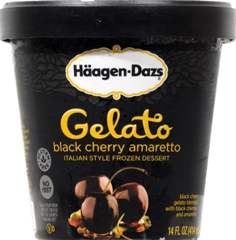 Haagen Dazs Black Cherry Amaretto Gelato 14 Fl Oz Qfc