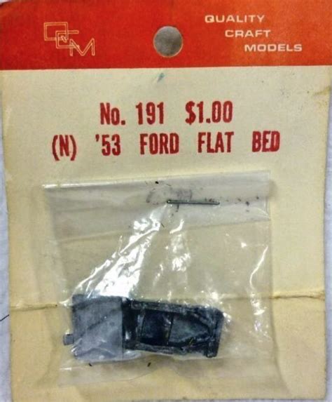 N Scale Quality Craft Models Truck Ford F Series Undecorated