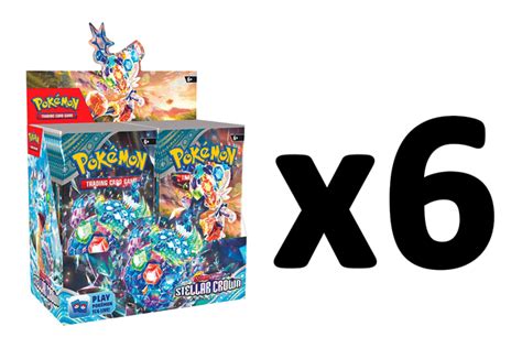 Pokemon Sv7 Stellar Crown Booster Box Case 6 Booster Boxes Pokemon