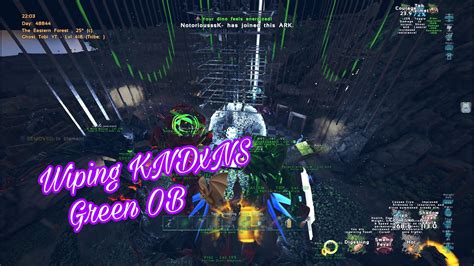 Wiping Kndxns Green Ob Pvp Highlights Ark Official Pvp Ps