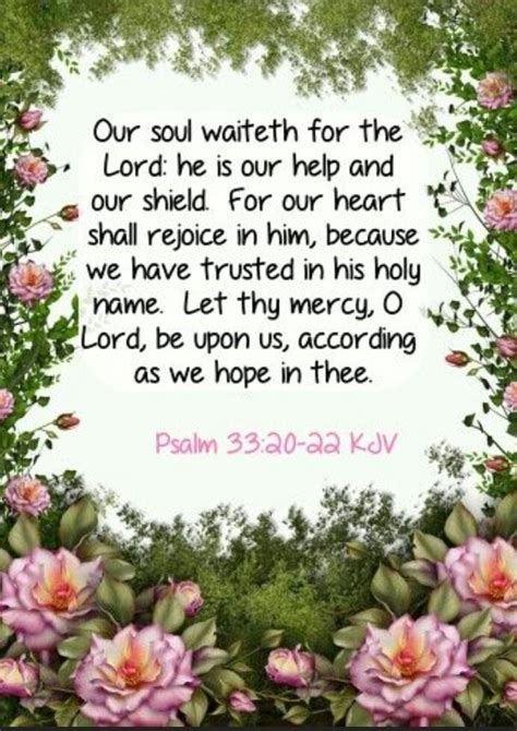 Our Soul Waiteth For The Lord He Is Our Help And Our Shield For Our