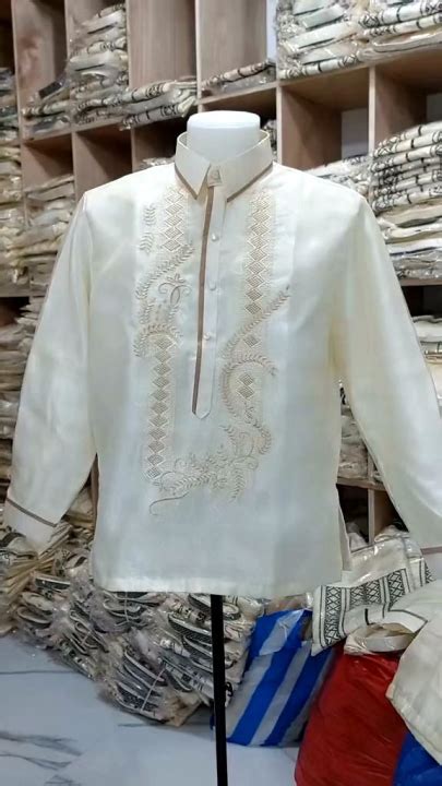 Barong Tagalog With Lining Piping Brown Modern Barong Lazada Ph