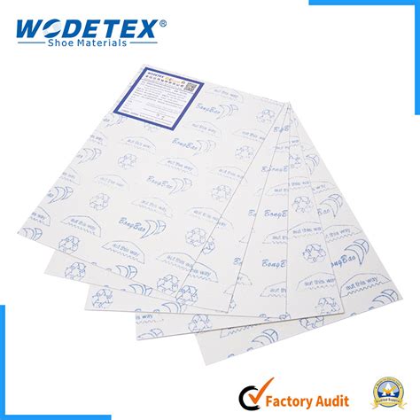 China Hot Melt Glue Sheet Shoe Toe Puff And Counter Materials Manufacture And Factory Wode