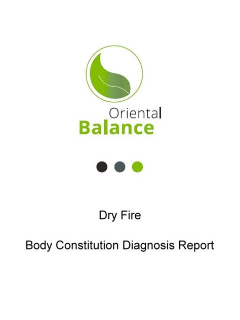 Dry Fire Report - Oriental Balance