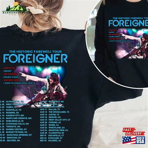 Foreigner The Historic Farewell Tour 2023 Shirt Band Fan Festival