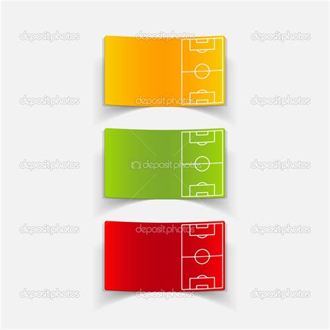 Football Field Stickers Stock Vector Image By ©palau83 48554869