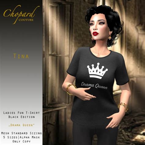 Second Life Marketplace Chopard Couture Tina T Shirt Drama Queen Mesh