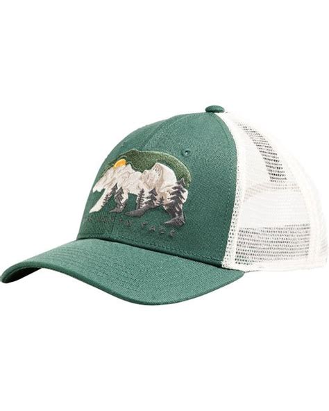 The North Face Embroidered Mudder Trucker Hat In Green For Men Lyst