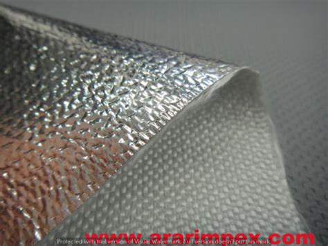 Plain Aluminizsed Aluminized Fire Resistant Fabrics Resistance