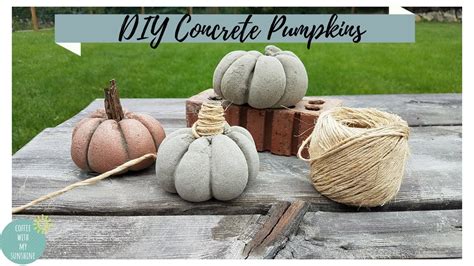 Fall Diy And Decor Challenge Hosted By The Diy Mommy Concrete Pumpkins