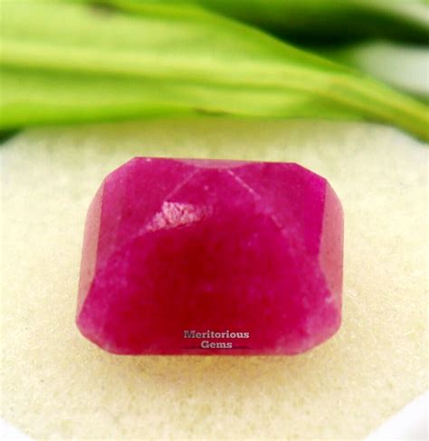 Red Beryl Bixbite Emerald Cut Ct From Utah Loose Gemstone Best Ebay