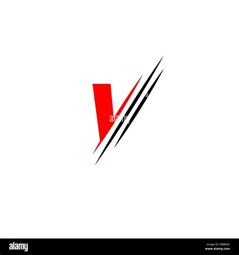 Letter V Logo Graphic Elegant And Unique Sliced Design Template Vector