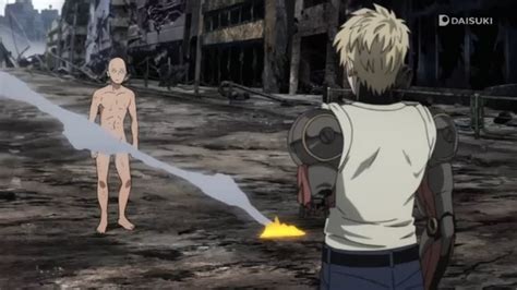 Saitama Meets Genos Genos Sees Saitama Naked Genos Vs Mosquito