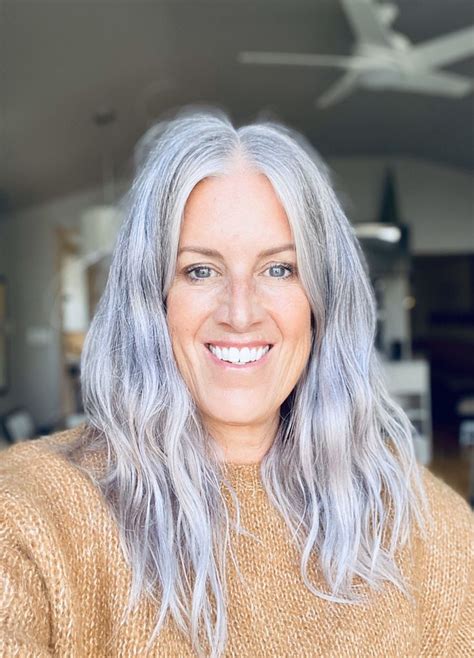 Transition To Gray Hair Embrace The Beauty Of Gray And Purple