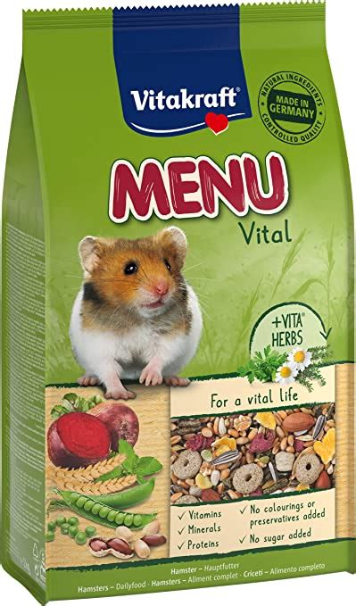 Vitakraft Menu Vital Hauptfutter für Hamster mit Gemüse und Kräutern