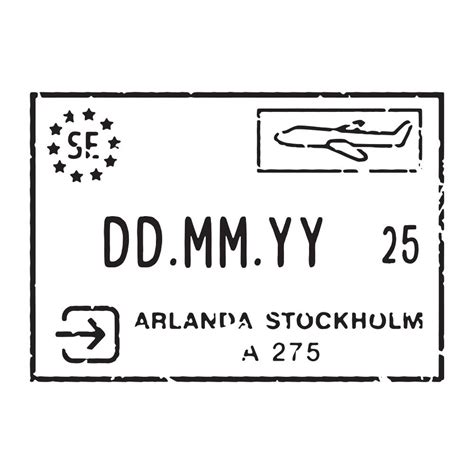 Sweden Passport Stamp Decal - Etsy