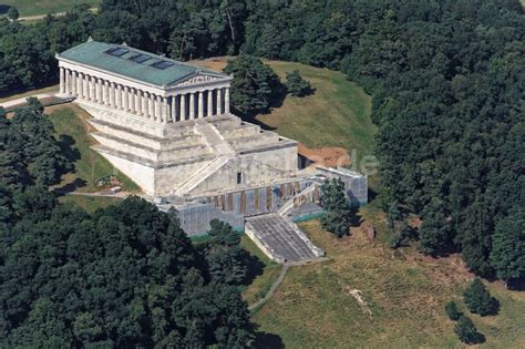 Donaustauf Von Oben Geschichts Denkmal Nationaldenkmal Walhalla In