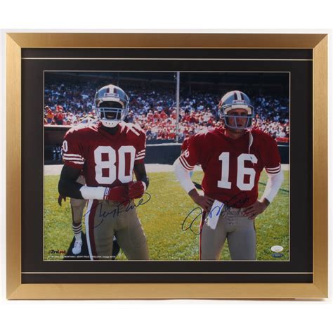 Joe Montana Jerry Rice Signed San Francisco Ers X Custom