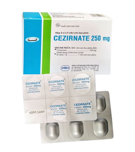 Thuốc cezirnate 250mg là thuốc gì có tác dụng gì giá bao nhiêu tiền